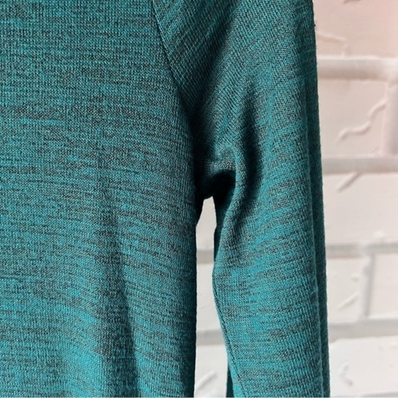 Banana Republic Luxespun Mock-Neck Sweater Dress Side Slit, Green, XSP NWT - Picture 2 of 13